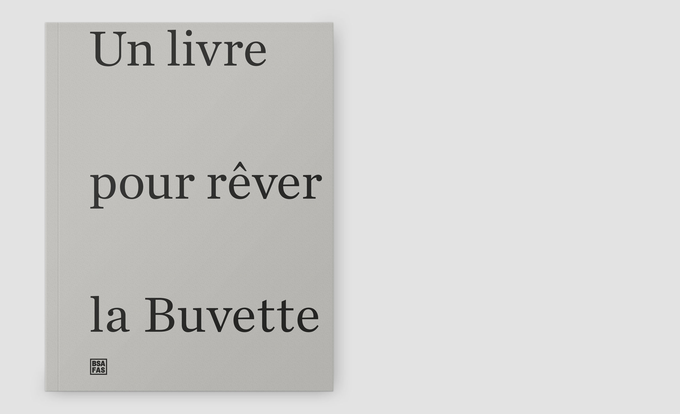 Un livre pour rêver la Buvette