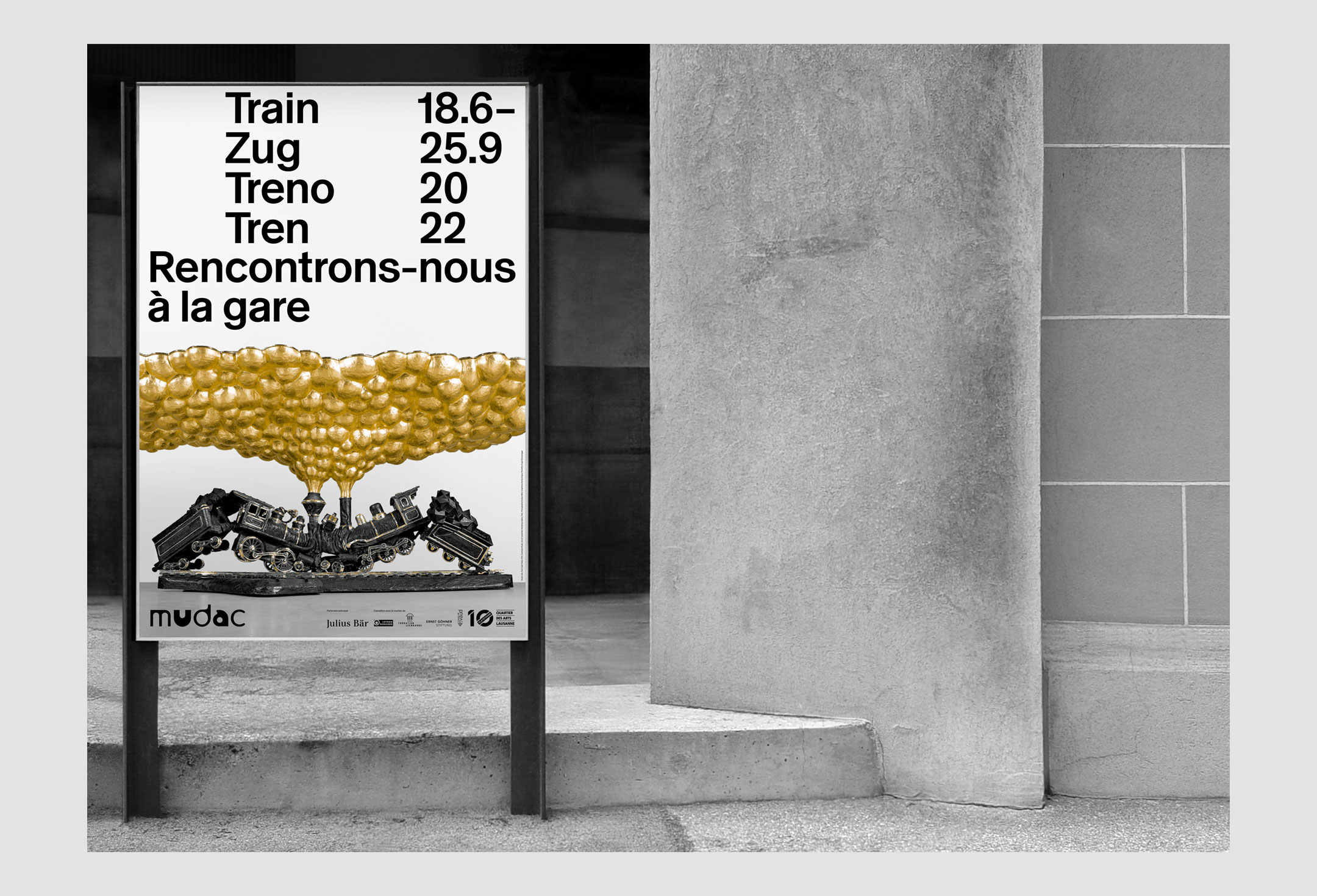 Train Zug Treno Tren. Rencontrons-nous à la gare